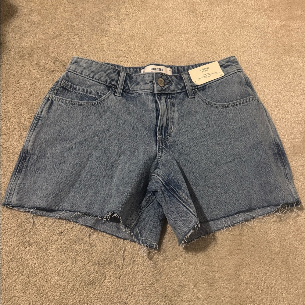 Hollister Women's Blue Denim Shorts